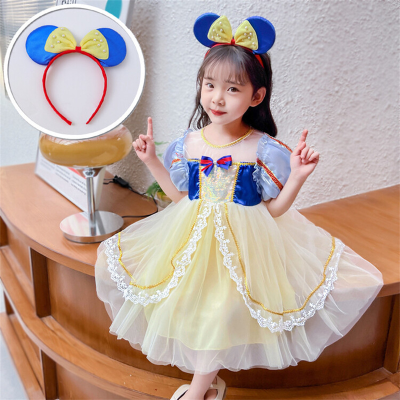 Summer Little Girls Princess Costume Gorgeous Fancy Dress up Halloween Cosplay Party Dresses
