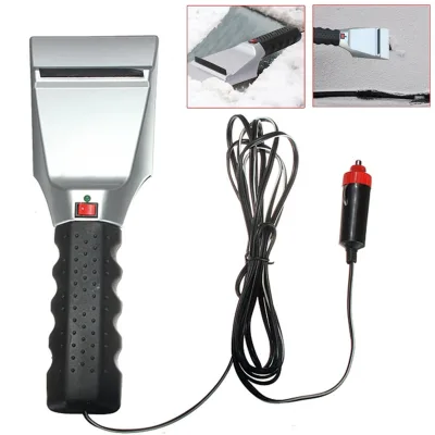 12V Electric Heated Car Ice Scraper Automobiles Winter Car Accessories Snow Removal Shovel Windshield Glass Defrost Clean Tools