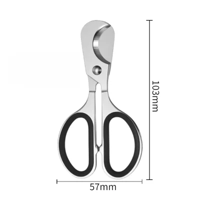 Wholesale Stainless Steel Cigar Scissors Multi Function Cigar Cutter Portable Cigar Accessories Cutting Tool