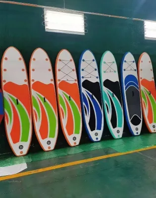 High Quality DWF Material SUP Board for Stand-Up Paddling and Wakeboarding Equipped with Boston Air Valve for Quick Inflation