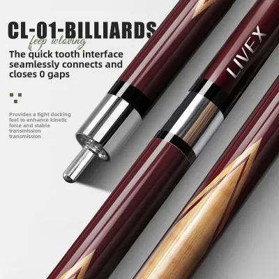 2024 Charlie's High-End Professional Pool Competition Black Cue Box Set New Big Head Billiard Cue Center Joint Light Weight High