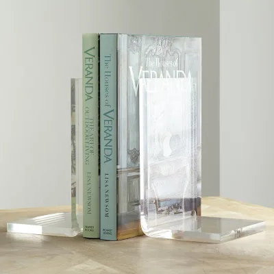 Wholesale Cheap clear Plastic Acrylic Bookends