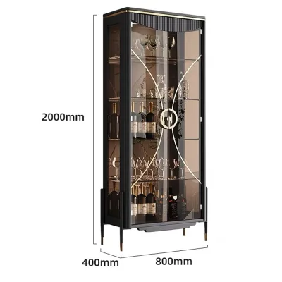 Living Room Modern Simple Glass Small Wine Cabinet Custom Display Cabinet