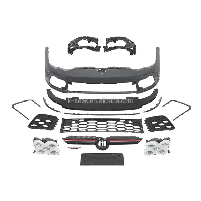 K-SEEK Vehicle Modification Parts Front Bumper Grille Car Facelift Body Kits for VW Golf 8 GTI