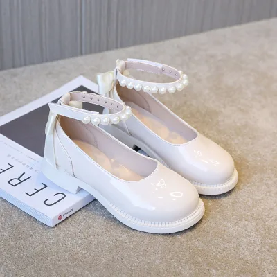 Girls Children Princess Pumps 2025 New Spring/autumn Style Non-slip Soft-soled Western-style Mary Jane Stripe