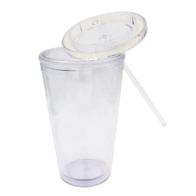 Cheap 16oz Customized Logo Thin Wall Plastic Drink Tubing,Plastic Coffee Cups for Sale