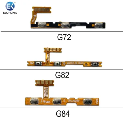 New Power on Off Volume Key Button Flex Cable for Motorola Moto G72 G82 G84 Power on Off Button Volume Key Button Flex Cable