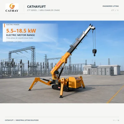 Wholesale Fine Spider Crane Crawler 2-15 Ton Lifting Capacity 5-20m Span 5-30m Lifting Height Counterweight Hook Block Crane
