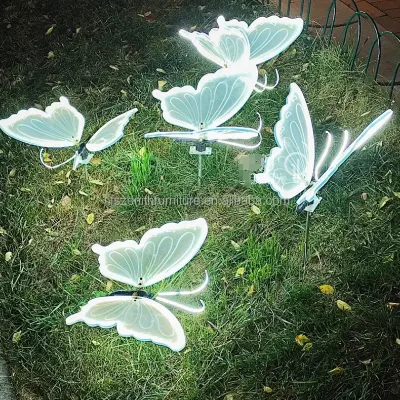 New Simulation Dynamic Butterfly Lights for Wedding Birthday and Holiday Celebration Enchanting 3D LED Garden Lights