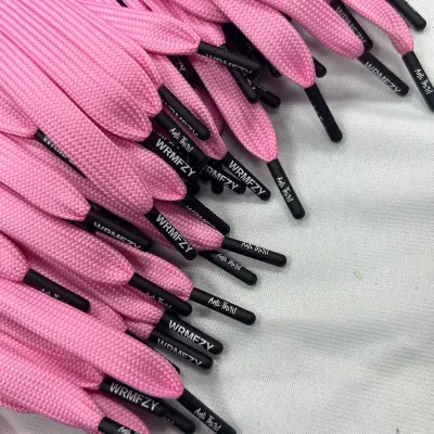 Custom Laser Engraved Logo Wholesale Cord Tip Metal Aglet Made From Durable Polyester and Plastic