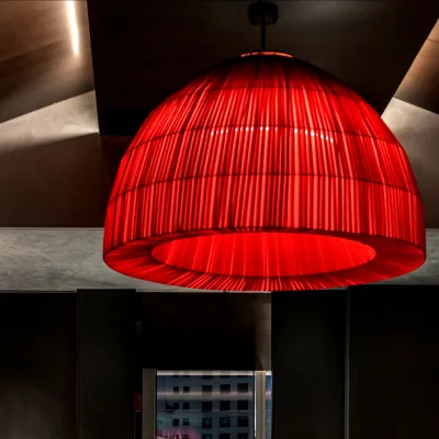 Modern Popular Catering Fabric Chandelier Banquet Cafe Design Sense Lantern Atmosphere Review Clothing Store Lamps