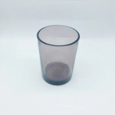 Nordic Simple Transparent Bright Face Candle Jar Multi-color Option