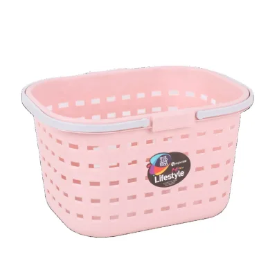 Durable Household&outdoor Storage Basket Matte Surface Plastic Laundry Baskets With Handle