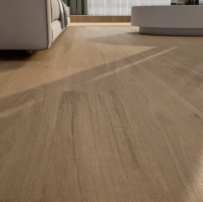Low Price 7-12mm High Gloss Shiny Waterproof Laminate Floor Plank Engineered Wood Flooring