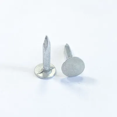 Electro Galvanized Industrial Grade Smooth Shank Durable Flat Head Wrought Iron Linoleum Clout Nails Wholesale Factory Price