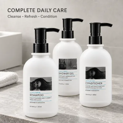 Wholesale Shampoo Shower Gel Conditioner Set 3 Piece Moisturizing Bathroom Personal Care Products OEM ODM