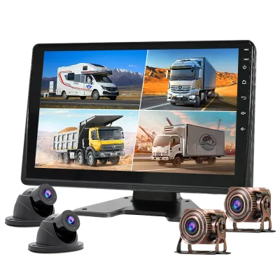 Larger Vehicle 10.1 INCH IPS Full View HD Android 8.1 AHD-720P 4CH MP4 Car Player Bluetooth Monitor GSM GPS Navigation tracker