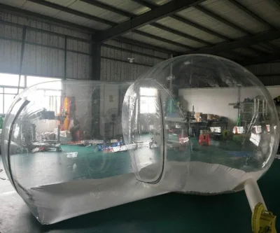 Popular transparent clear dome inflatable bubble tent  igloo camping tent