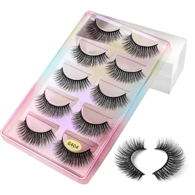 Wholesale Fluffy Mink Eyelash Cluster Matter Black Volume Lashes Professional Handmade Eye Lash Clusters Diy Eyelash Extensions