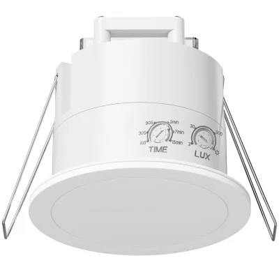 AC110-240V 1200W People Breathing Embedded Microwave Real Presence Sensor with ABS+PC Material IP40 Rating Sensor Switch