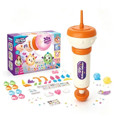 30x Bigger Handheld Balloon Inflator DIY Sticky Ball Craft Toy Full Accessory Set DIY Sticky Balloon Toy