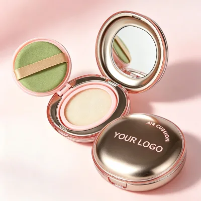 New Air Cushion Foundation Natural Glow Long Lasting Portable BB Cushion Soft Sponge Puff Custom Logo Makeup Cushion Base
