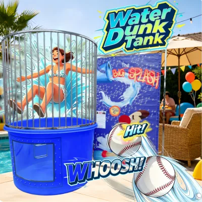 Factory Low Cost Challenging 2000L TUV Safe Water tank Attraction Games for Adults Kids for Events Rental Dunker