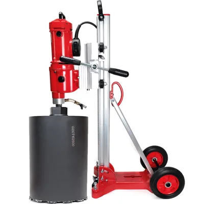 DS400-1.5m Industrial Diamond Core Drill Frame 402mm Drilling Range with Extended Column and Stable Base Structure