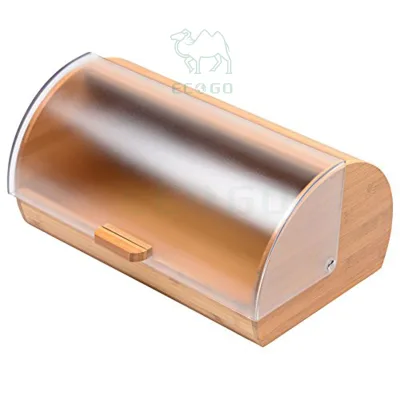 Healthy Household Bread Box New Design Wooden Storage Box Waterproof Bread Box for Kitchen Countertop