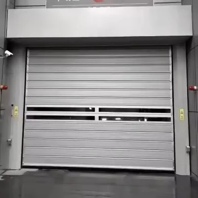 Metal Roll up Hard Industrial Doors Customize Aluminum Spiral High Speed Door for Villa Garage and Plant