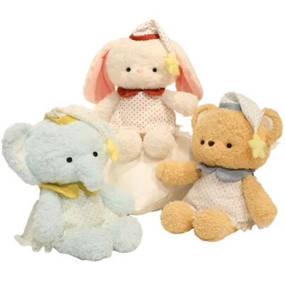 Customized Long Legs Rabbit Plush Toy Teddy Bear Sheep Lamb Stuffed Elephant Plush Pink Plush Pig