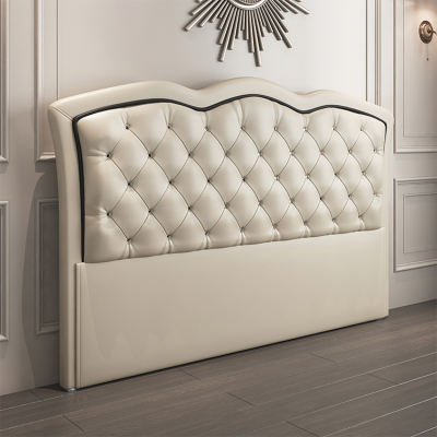 Faux Leather Headboard and Cushion Modern Upholstered Headboard Tufted Leather Bed Headboard