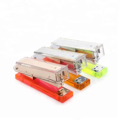 Office Accessories Book Binding Multi-color Perspex Stapler Without Staples