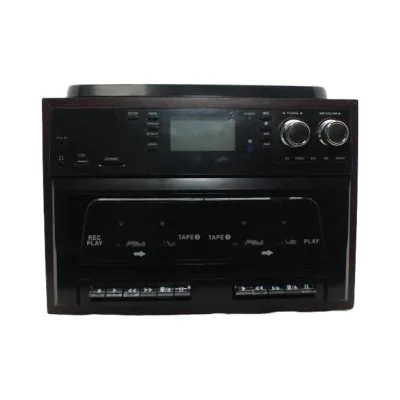 Retro and Popular Three-CD Player with USB Function and a Dual-cassette Player.