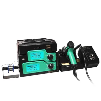 Pro'sKit SS-988H Soldering Station Desoldering Pump with Smoke Exhaust Soldering Iron Tip Cleaner Update From SS-331H