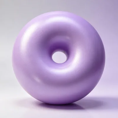 Donut PVC Bouncing Gym Ball 45*25cm 55*30cm