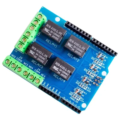 4 channel 5v relay shield module, Four channel relay control board relay expansion board for arduino For R3 mega 2560