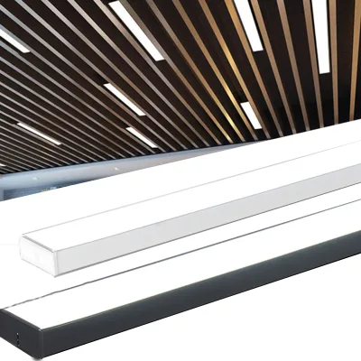 1000mm1200mm 1500mm Suspended Linear LED Light Flicker Free Seamless Linkable Linear Lamp