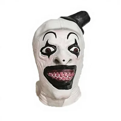 Cross-border Best-Selling Scary Terrifying Clown 2 Halloween Latex Horror Bloody Killer Head Mask
