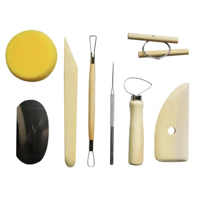 8 Pcs Clay Sculpting Tools Set Pottery Modeling Kit for Polymer Clay Ceramic Art DIY Crafts Beginners Artists