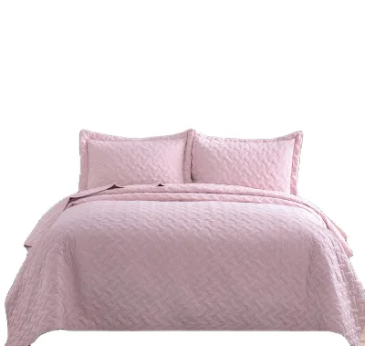 Cheap Solid Quilting King Size Bed Spreads Sets 7 Piece Bed Sheet and Curtain Set
