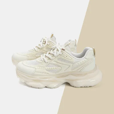 Dad Shoes Men Chunky Retro Sneakers Thick Sole Breathable Casual Walking Shoes Wenzhou Hongbao Factory OEM Custom Logo Wholesale