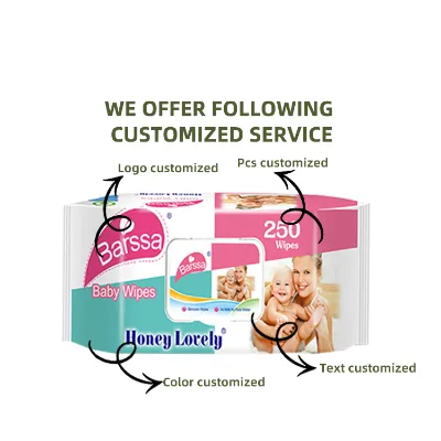 Factory Price Baby Wipes 250pcs Moisturizing Alcohol-Free Soothing for Sensitive Baby Skin