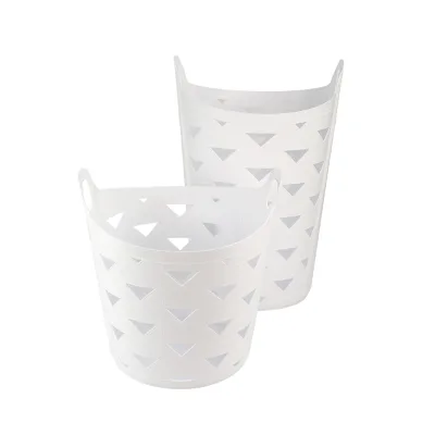 35-70L Household Triangular Hollow Design Dirty Clothes Plastic Laundry Basket