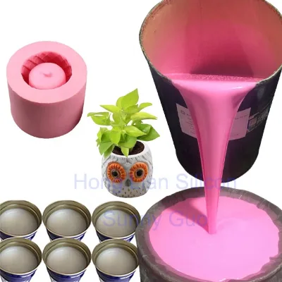 Tear Resistant Platinum Cure Liquid Silicone Easy De-Molding Food Grade Planter Pots Mold Making DIY Room Temp Cure Silicone