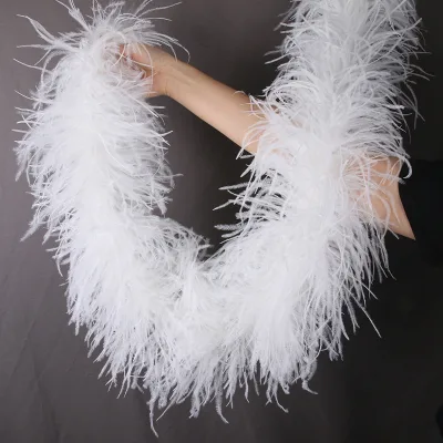 Factory Direct Garment Accessory Boa Ostrich 8 Ply Ostrich Feathers Boas Scarf Clothing Women Dress Wedding Party Decoration