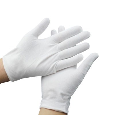 Full Finger Hands Protector White 100% Cotton Gloves Work Gloves Garden Gloves