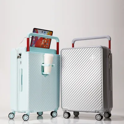 20-Inch Lightweight Expandable Hard Shell ABS Carry-on Luggage with Spinner Wheels Cup Holder Business Suitcase Spinner Case