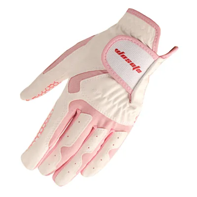 Wholesale Hot Sale Customized Professional Breathable Comfortable Microfiber Material Non-slip Wear-resistant Ladies Golf Gloves