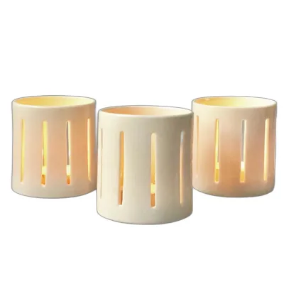 Simple Design Hand Ceramic Lantern Tea Light Holder
